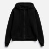 Толстовка унисекс оверсайз на молнии Zippy Terry, черная