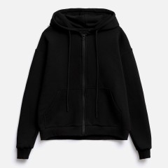 Толстовка унисекс оверсайз на молнии Zippy Terry, черная