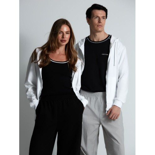 Толстовка на молнии с капюшоном Siverga 2.0, белая