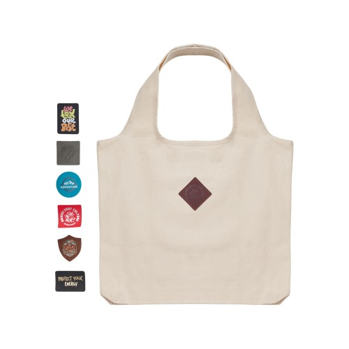 Сумка Revest из переработанного хлопка, натуральный с патчем