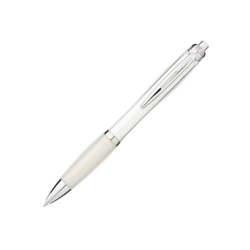 Ручка шариковая Nash, белый прозрачный, черные чернила