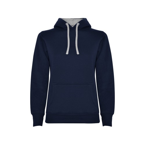 Толстовка с капюшоном Urban женская, нэйви/серый