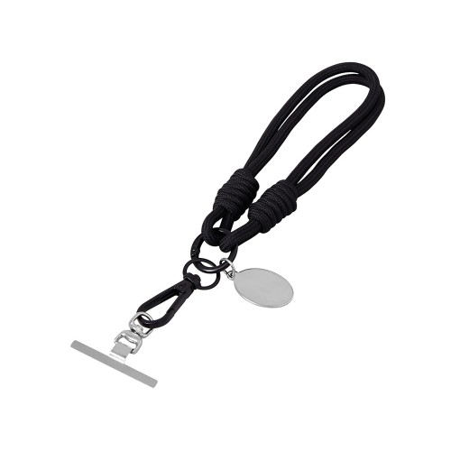 Брелок-браслет Bohemian c металлическим держателем для телефона, черный