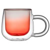 Кружка с двойными стенками с широкой ручкой и градиентным покрытием Fog, красный Кружка с двойными стенками с широкой ручкой и градиентным покрытием Fog, красный