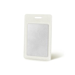 Вертикальный карман из экокожи для карты Favor, белый