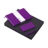 Подарочный набор c блокнотом С1, ручкой и повербанком 5000 mAh, фиолетовый Подарочный набор c блокнотом С1, ручкой и повербанком 5000 mAh, фиолетовый