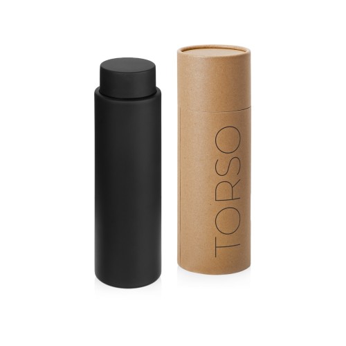 Вакуумный термос с двойными стенками и медным слоем Torso, 480 мл, черный