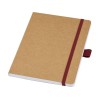 Блокнот Berk формата из переработанной бумаги, красный