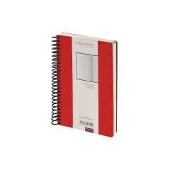 Ежедневник недатированный на спирали А5 Agenda, красный (Р)