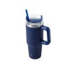 Термокружка Крэнстон с двойными стенками из переработанной нержавеющей стали, синий нейви