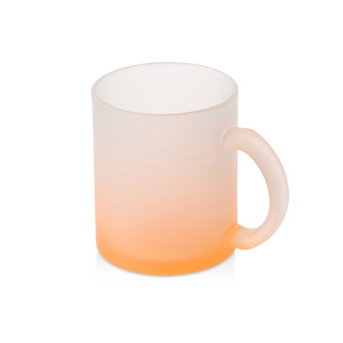Стеклянная матовая кружка Омбре с градиентом для сублимации, оранжевый