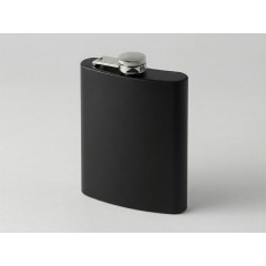 Фляжка 240 мл Remarque soft touch, 304 сталь, черный