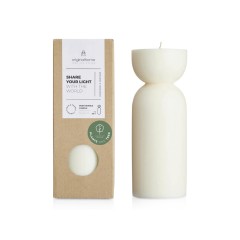 Originalhome органическая свеча - средняя - Белый