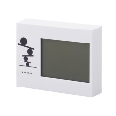 Настольные электронные мультифункциональные часы Rotatio с подсветкой, белый (уф печать)