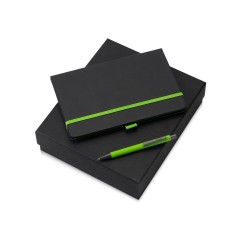 Подарочный набор Jacque 2.0. с ручкой и блокнотом, зеленое яблоко