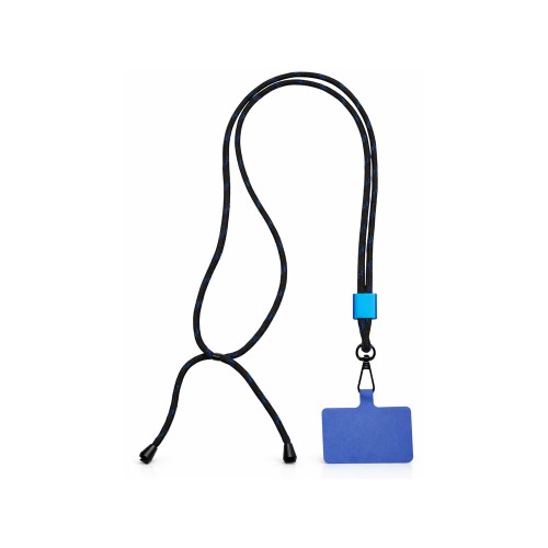 Ремешок на шею для телефона Риксо, синий/черный