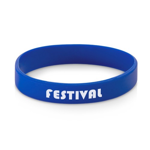 Силиконовый браслет Forest 202*12 мм, синий