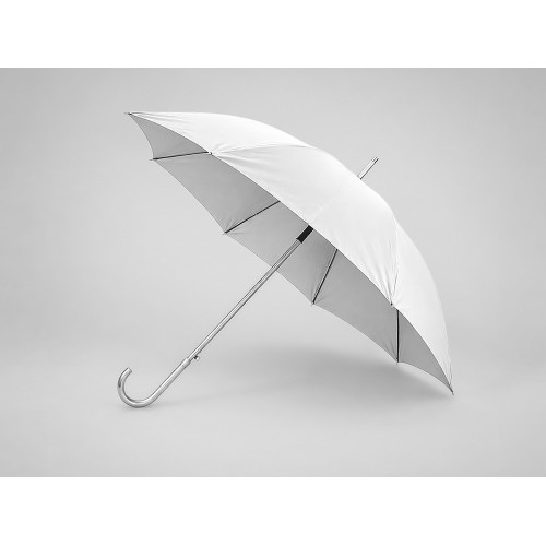 Зонт-трость полуавтомат Майорка, серебристый
