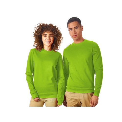 Свитшот Motion унисекс с начесом, зеленое яблоко