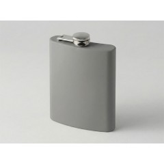 Фляжка 240 мл Remarque soft touch, 304 сталь, светло-серый
