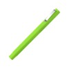 Ручка шариковая пластиковая Quadro Soft, квадратный корпус с покрытием софт-тач, зеленое яблоко