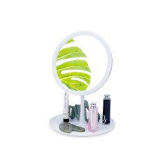 Косметическое зеркало с LED-подсветкой Beautific, белый