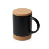 Кружка 450 мл с пробковым дном с крышкой Корк & Бон, черный Кружка 450 мл с пробковым дном с крышкой Корк & Бон, черный