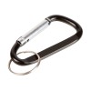 Брелок-карабин из переработанного алюминия Alumina, черный Брелок-карабин из переработанного алюминия Alumina, черный