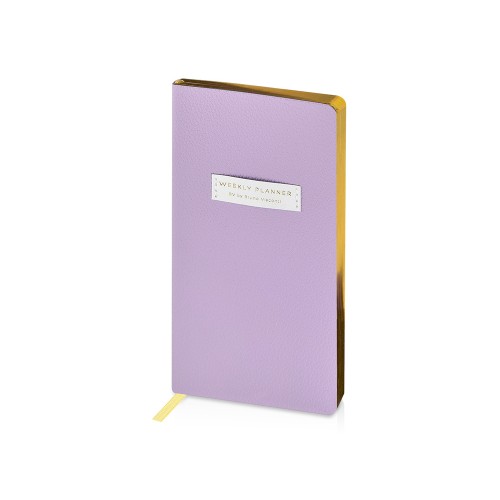 Еженедельник недатированный А6 Zefirс нашивкой, сиреневый