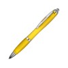 Ручка пластиковая шариковая Nash, желтый, синие чернила