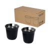 Duo набор чашек для эспрессо из нержавеющей стали, сертифицированный согласно RCS, 80 мл - сплошной черный Duo набор чашек для эспрессо из нержавеющей стали, сертифицированный согласно RCS, 80 мл - сплошной черный