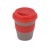 Стакан с силиконовой крышкой Cafe, красный Стакан с силиконовой крышкой Cafe, красный