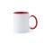 Кружка керамическая MANGO под сублимацию, 350 мл, белый/красный
