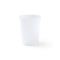 Многоразовая чашка PONTAL из гибкого полипропилена 500 мл, полупрозрачный