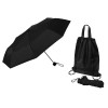 Зонт Picau из переработанного пластика в сумочке, черный Зонт Picau из переработанного пластика в сумочке, черный