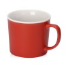 Матовая кружка Nancy 360 мл цветная снаружи, белая внутри, красный