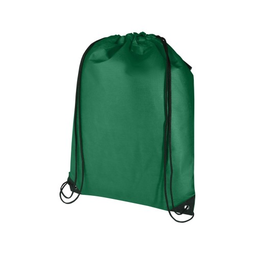 Рюкзак-мешок  на шнурке Evergreen из переработанного нетканого материала, зеленый