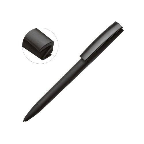 Ручка пластиковая soft-touch шариковая Zorro, черный