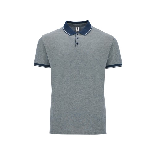 Рубашка поло Bowie мужская, меланжевый нэйви