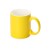 Матовая кружка Марко базовой формы, цветная снаружи, белая внутри, желтый (P)