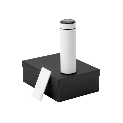 Подарочный набор с термосом и повербанком С1, белый