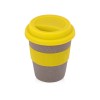 Стакан с силиконовой крышкой Cafe, желтый Стакан с силиконовой крышкой Cafe, желтый