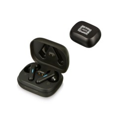 Беспроводные наушники с шумоподавлением c подсветкой лого Lites, черные (Р)