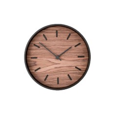 Часы настенные Tiger S, черный, орех
