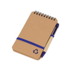 Набор канцелярский с блокнотом и ручкой Masai, 70 л. нелинованных, синий