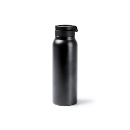 Термобутылка HEYDUD с двойными стенками и корпусом из переработанной нержавеющей стали, черный