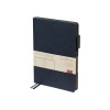 Ежедневник недатированный А5 Boston, темно-синий (серый обрез)