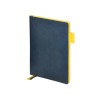 Ежедневник недатированный А5 Boston, темно-синий (желтый обрез)