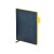 Ежедневник недатированный А5 Boston, темно-синий (желтый обрез)