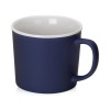Матовая кружка Nancy 360 мл цветная снаружи, белая внутри, темно-синий